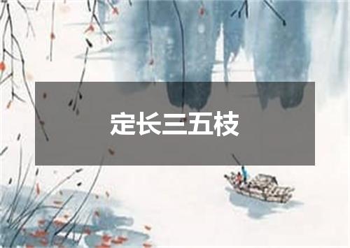 定长三五枝