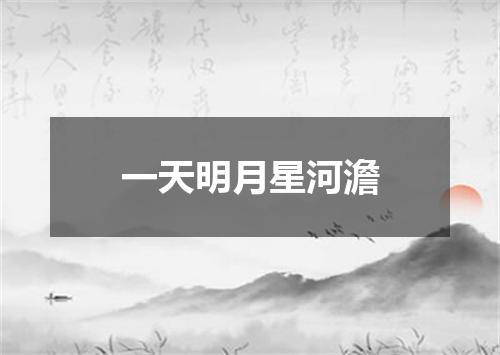 一天明月星河澹