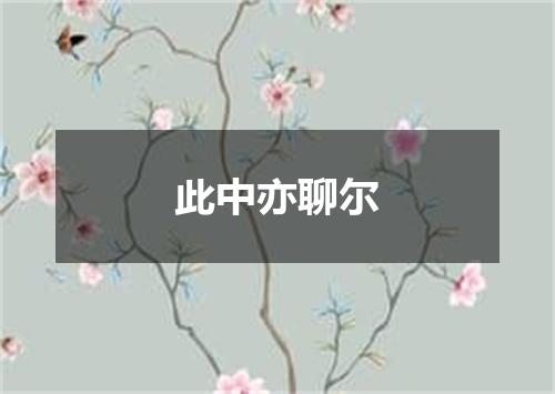 此中亦聊尔