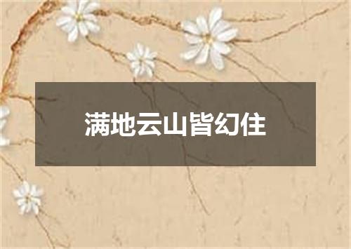 满地云山皆幻住