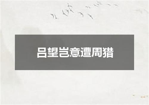 吕望岂意遭周猎