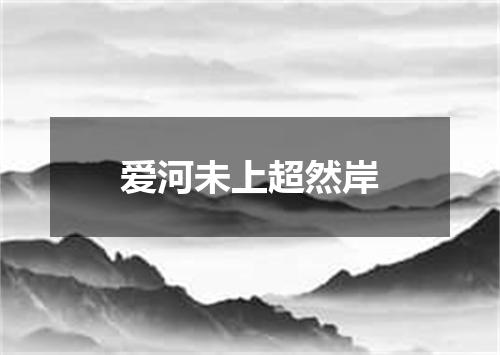 爱河未上超然岸