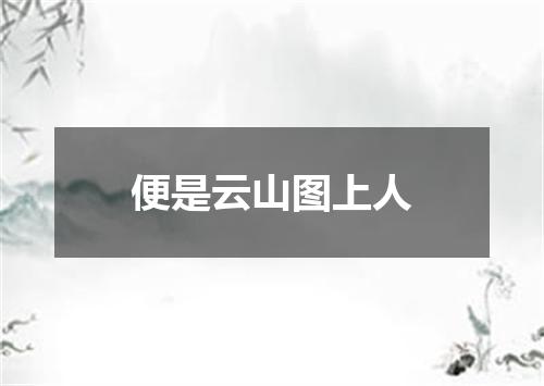 便是云山图上人