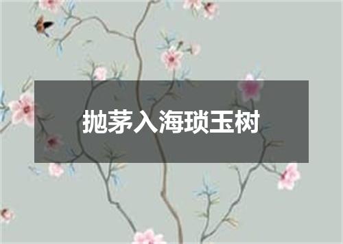 抛茅入海琐玉树