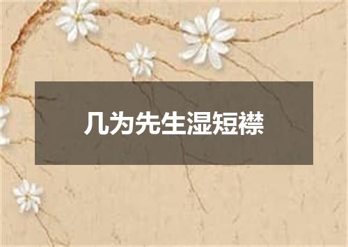 几为先生湿短襟