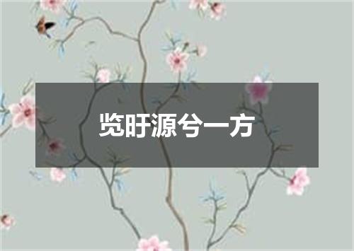 览旴源兮一方