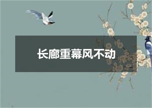 长廊重幕风不动