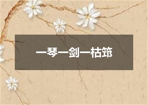 一琴一剑一枯筇