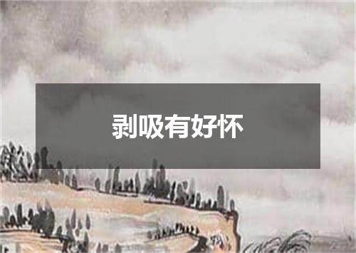 剥吸有好怀