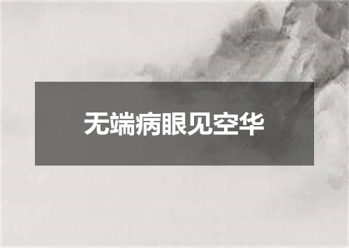 无端病眼见空华
