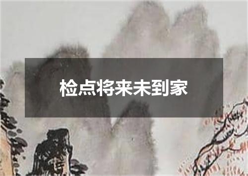 检点将来未到家