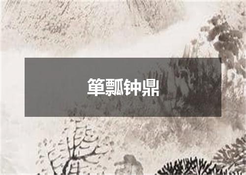 箪瓢钟鼎