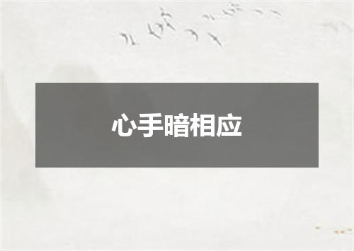 心手暗相应
