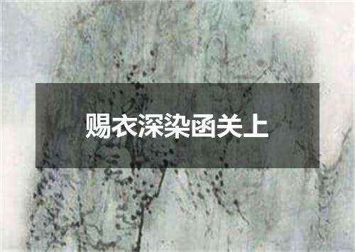 赐衣深染函关上
