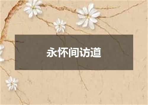 永怀间访道