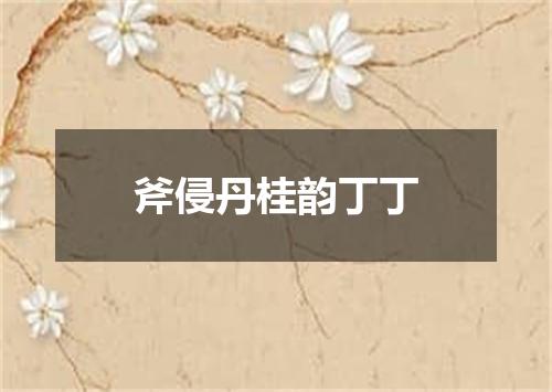 斧侵丹桂韵丁丁