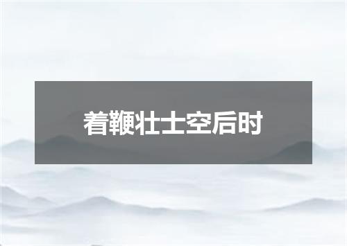 着鞭壮士空后时