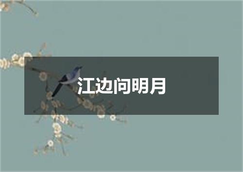 江边问明月