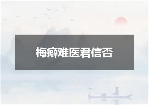 梅癖难医君信否