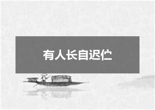 有人长自迟伫