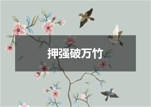 押强破万竹