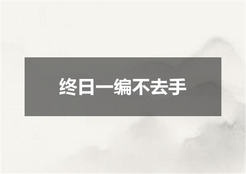 终日一编不去手
