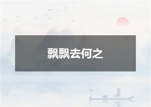 飘飘去何之