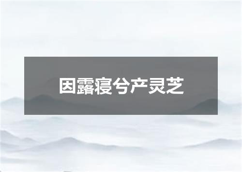 因露寝兮产灵芝