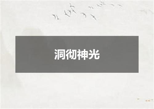 洞彻神光