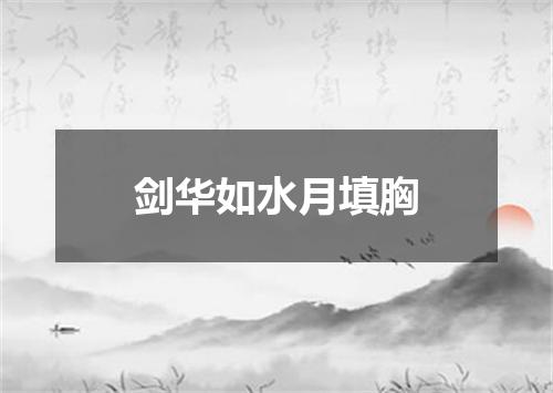 剑华如水月填胸
