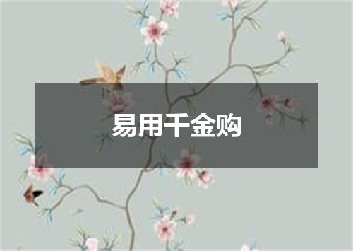 易用千金购