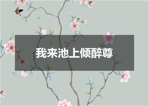 我来池上倾醉尊