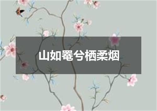 山如罨兮栖柔烟