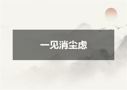 一见消尘虑