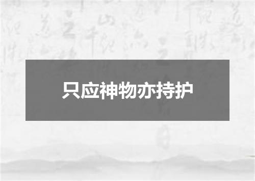 只应神物亦持护