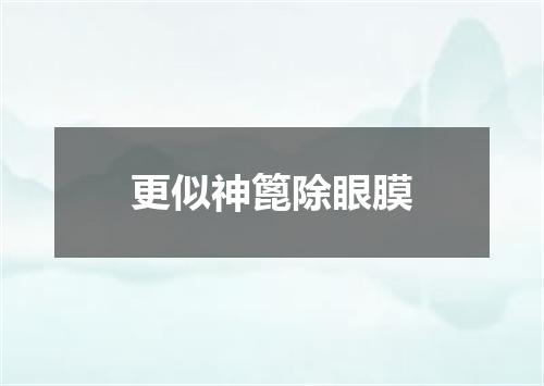 更似神篦除眼膜