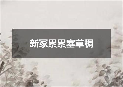 新冢累累塞草稠