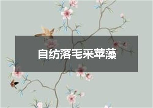 自纺落毛采苹藻
