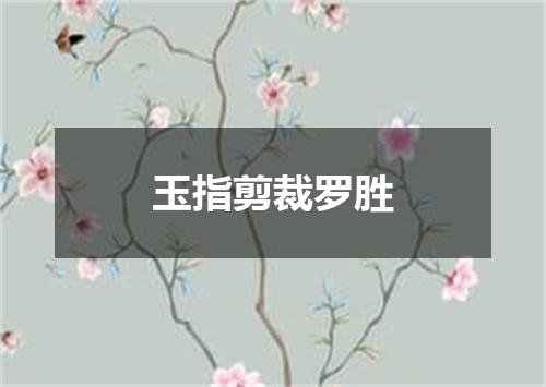 玉指剪裁罗胜
