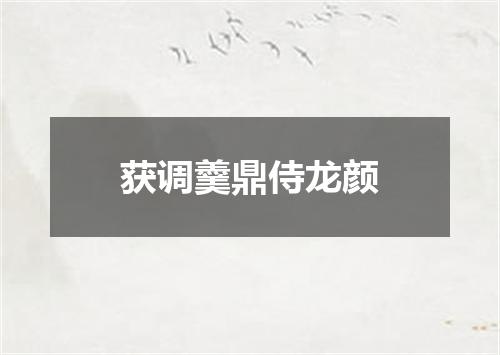 获调羹鼎侍龙颜