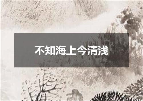不知海上今清浅