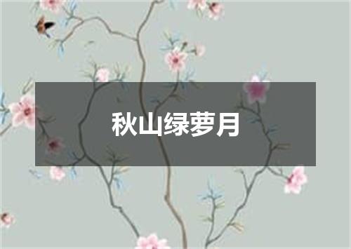 秋山绿萝月