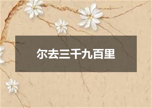 尔去三千九百里