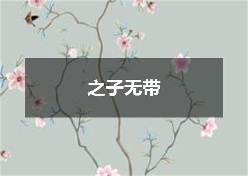 之子无带