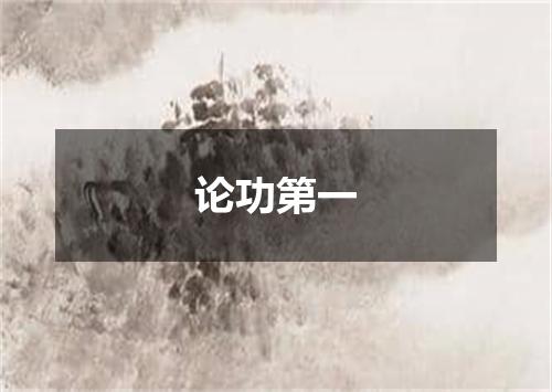 论功第一
