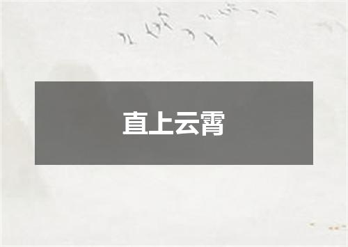直上云霄