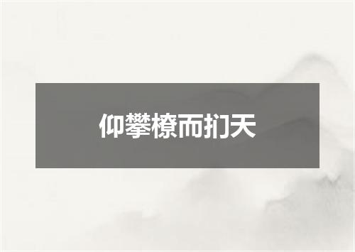 仰攀橑而扪天