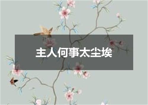 主人何事太尘埃