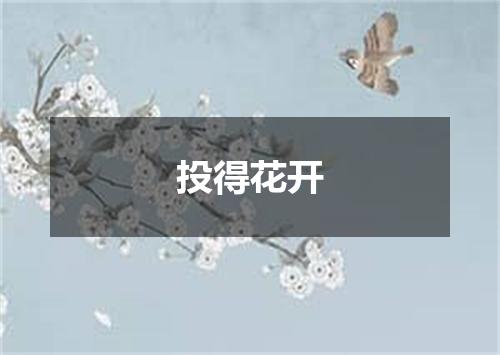 投得花开