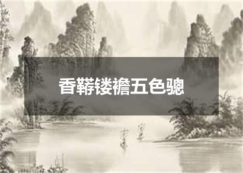 香鞯镂襜五色骢